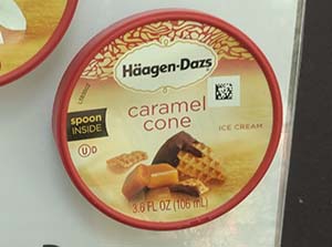 haagen dazs - caramel cone