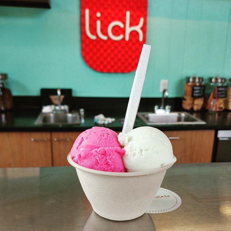 Lick Honest Ice Creams - Beet with mint and cilantro lime