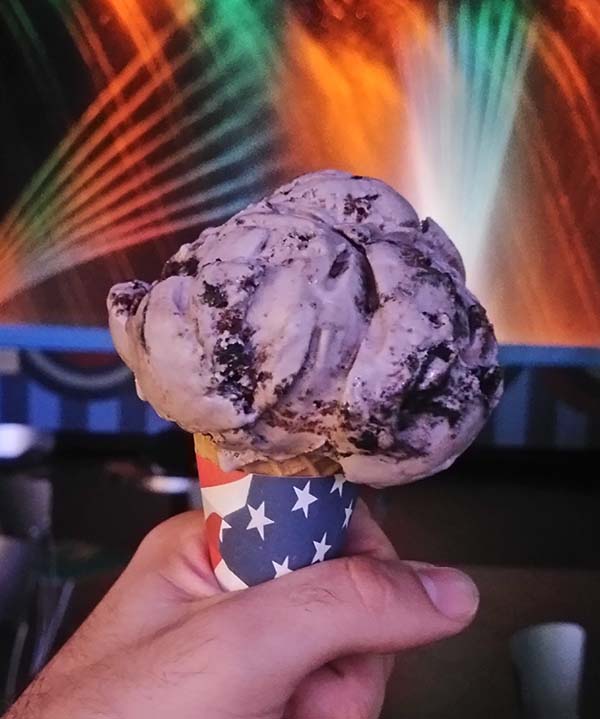 Richardson's Ice Cream - Phantom berry in a sugar cone